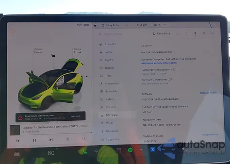 2022 Tesla Model Y Performance Dual Motor All-Wheel Drive из США, поврежденный, VIN 7SAYGDEF4NF452693